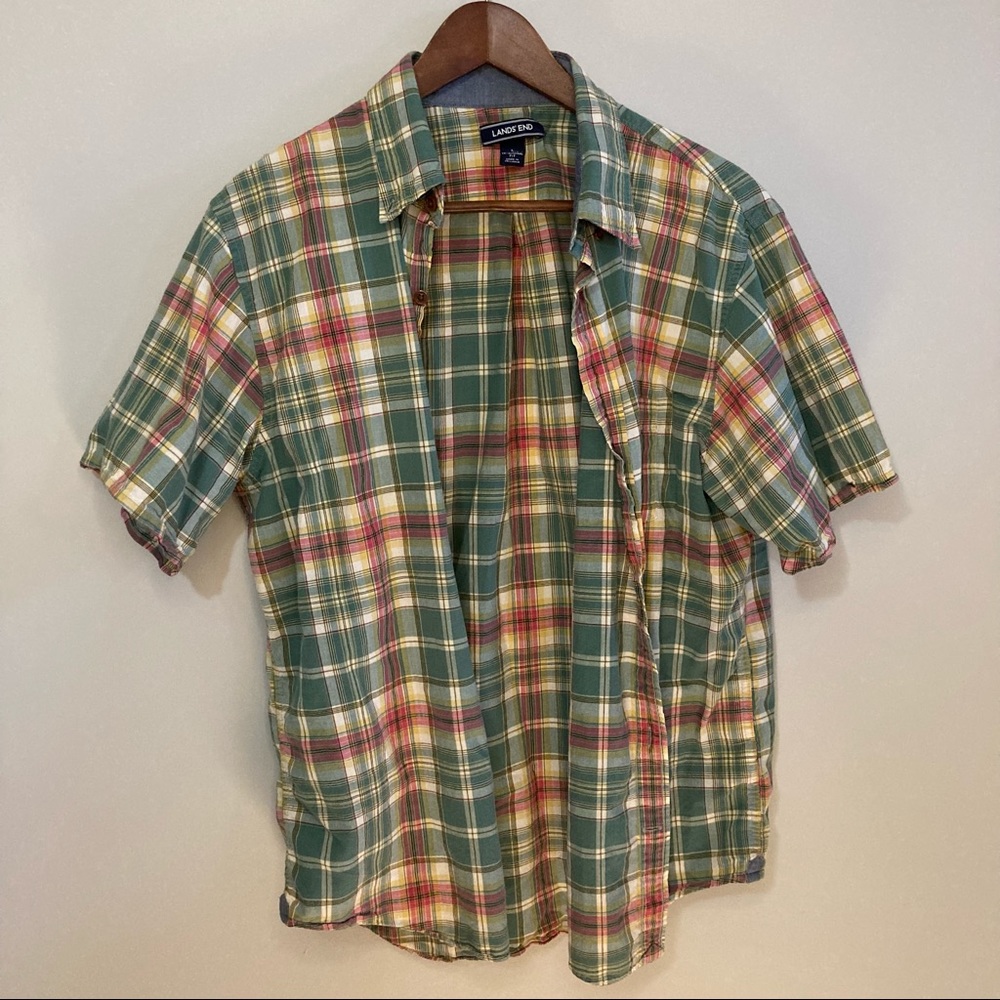 Land’s End casual short sleeve button down